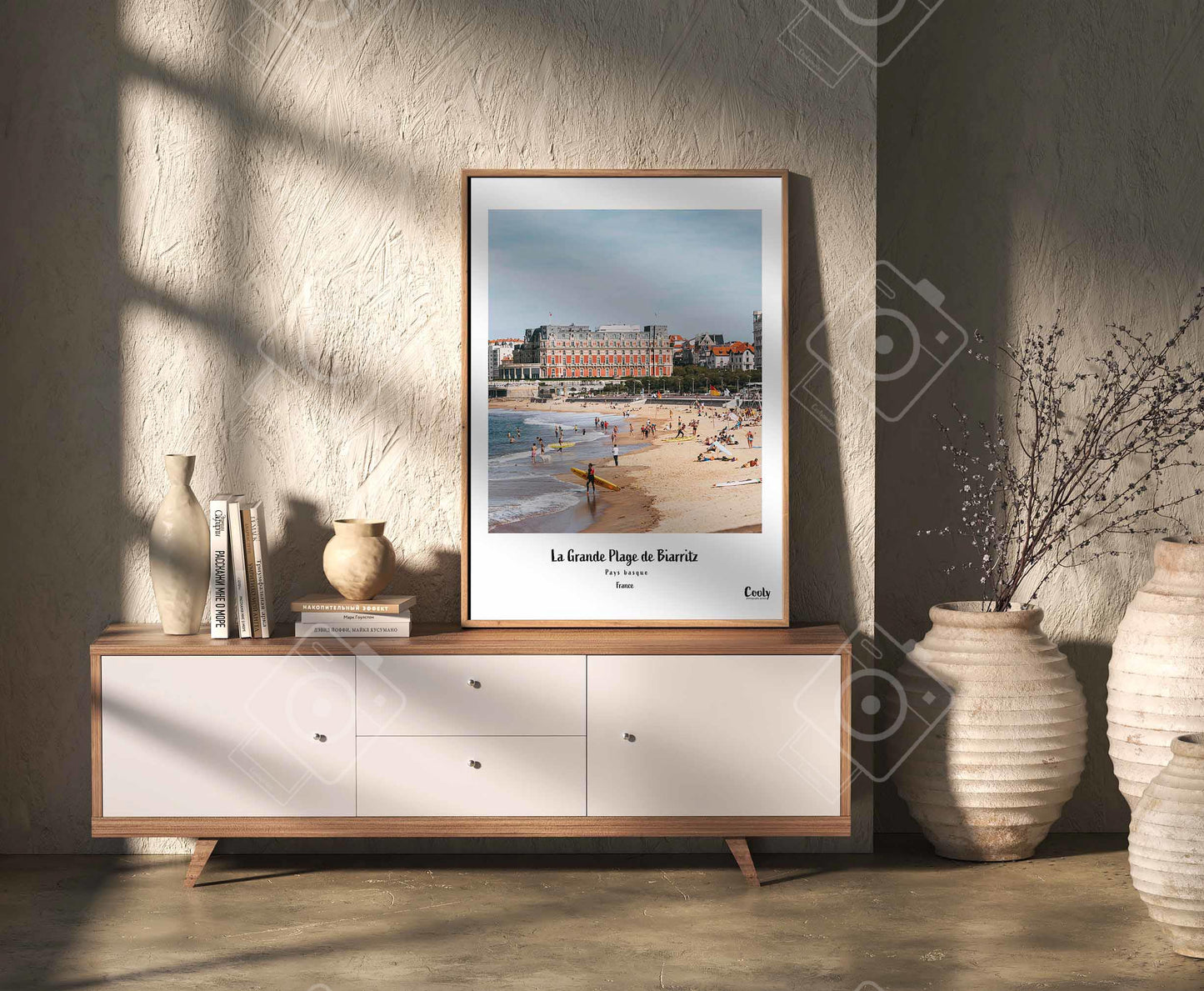 Affiche photo La grande plage de Biarritz