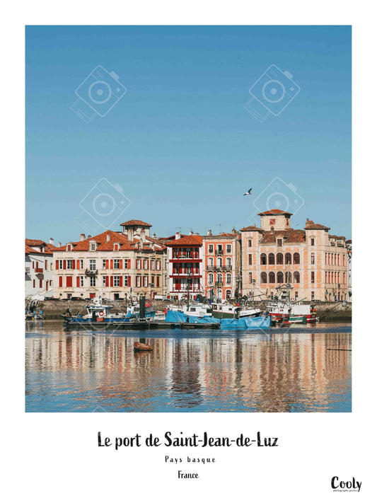 Affiche photo le port de Saint-Jean-de-Luz