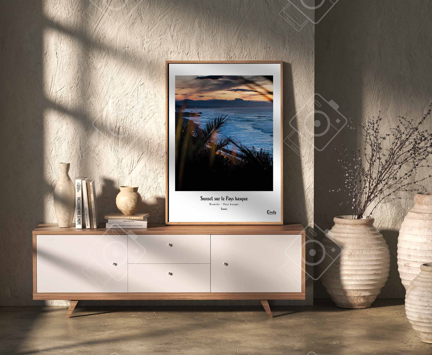 Affiche sunset pays basque, photo sunset pays basque | Coolyposter art mural print photo pays Basque 