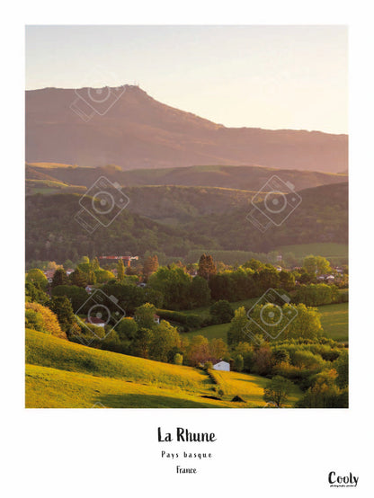 affiche photo la Rhune Pays Basque | Affiche photo La Rhune Pyrénées Pays Basque Coolyposter