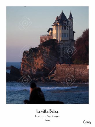 Affiche photo villa Belza Biarritz | Photo originale du Pays Basque Coolyposter